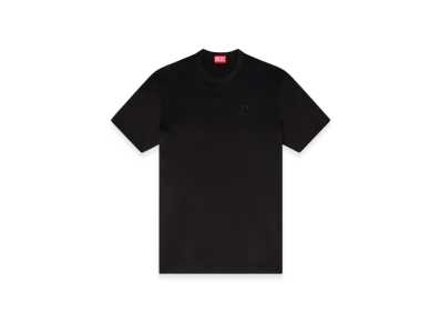 Diesel T-Adjust-Slits-R17 T-Shirt With Tonal Logo Embroidery "Black"