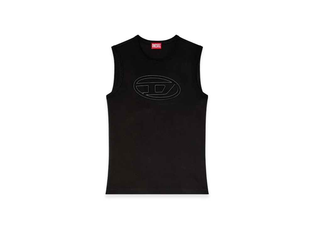 Diesel T-Bisco-Bigoval Sleeveless Top "Black"