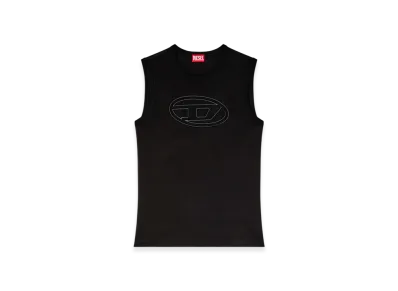 Diesel T-Bisco-Bigoval Sleeveless Top "Black"