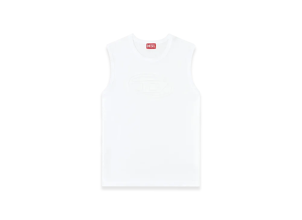 Diesel T-Bisco-Bigoval Sleeveless Top "White"