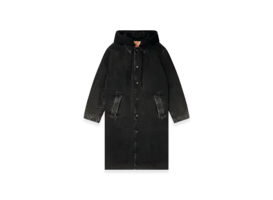Diesel D-Jako-S Hybrid Coat In Denim And Jersey "Black"