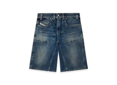 Diesel D-Macro-Re Short Bermuda Shorts In Rehab Denim "Dark Blue"