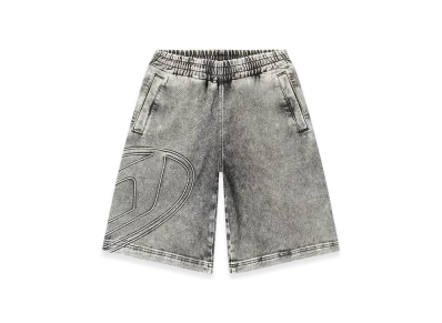 Diesel D-Enny-S Track Track Denim Bermudas With Oval D "Gray"
