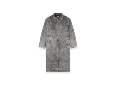Diesel D-Jack-S1 Coat In Tailoring Pinstripe Denim "Dark Gray"