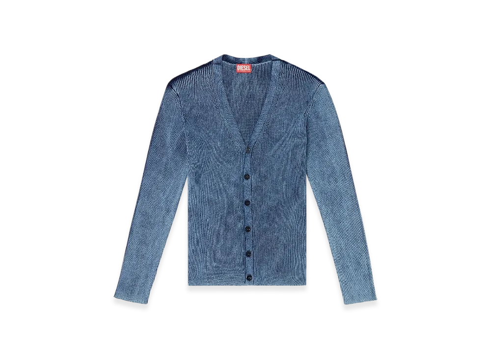 Diesel K-Ardi-D Indigo-Knit Cardigan "Blue"