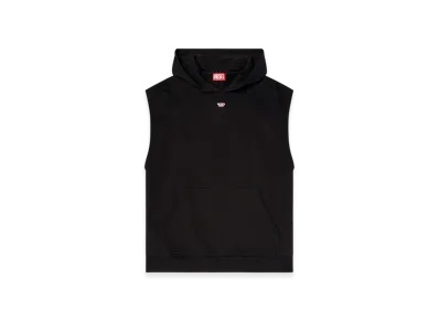 Diesel S-Boxt-Sl-D Sleeveless Hoodie With D Logo "Black"