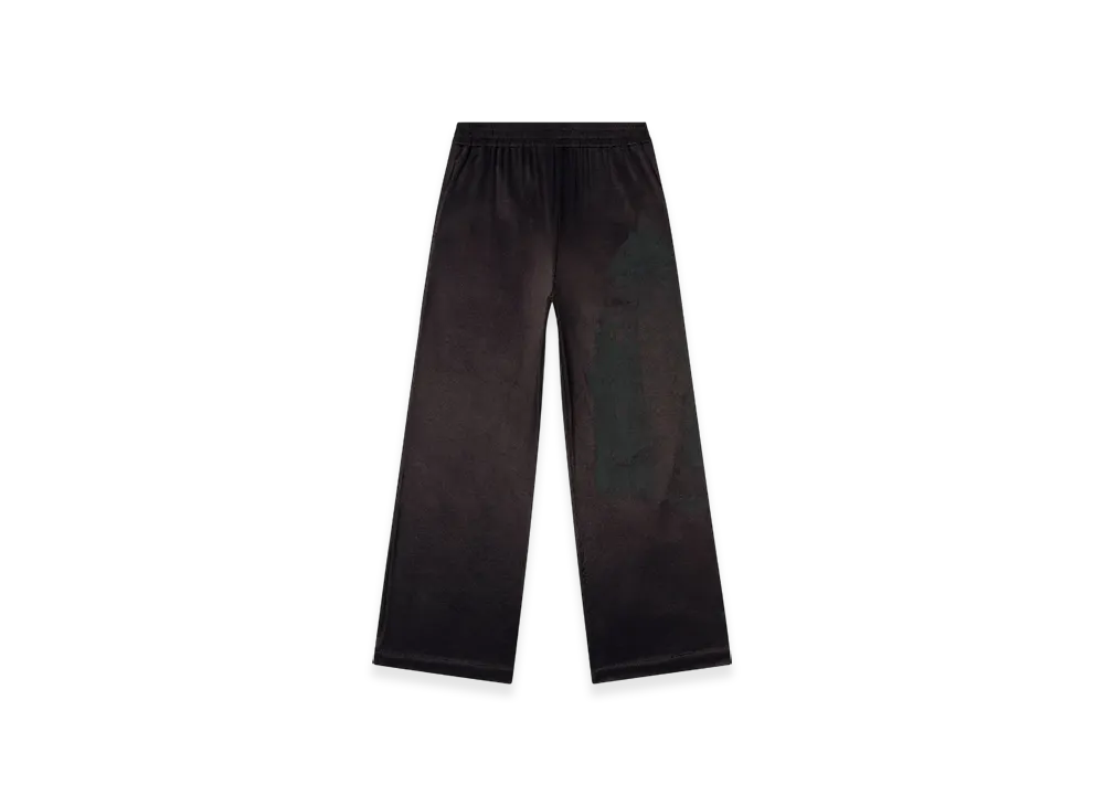 Diesel P-Jesper-Plain Pants In Gathered Acetate Jersey "Black"