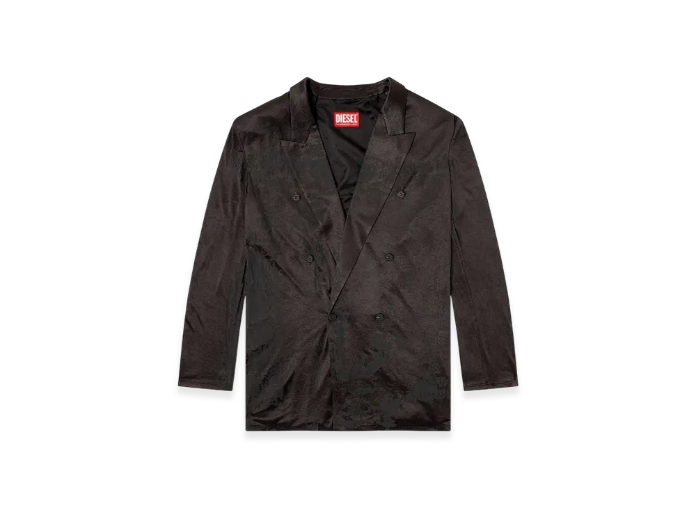 Diesel J-Pekka-Plain Tailored Jacket In Jersey "Black"