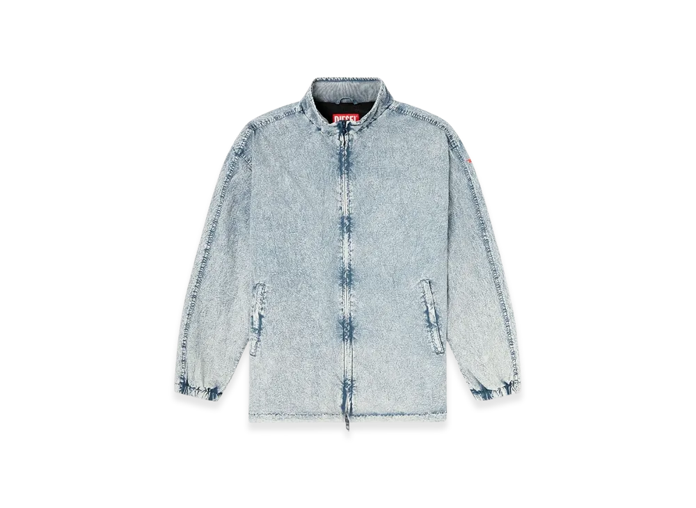 Diesel J-WiLSon Jacket In Recycled Nylon Taslan "Light Blue"