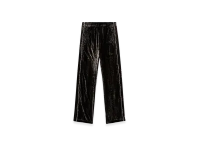 Diesel P-Hay Track Pants In Treated Velvet "Black"