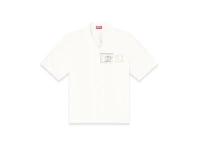 Diesel S-Brack-A-Hgbs Shirt With Sword Print "White"