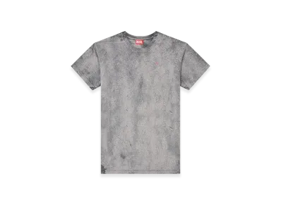 Diesel T-Norm-T8 T-Shirt In Waxed Jersey "Gray"