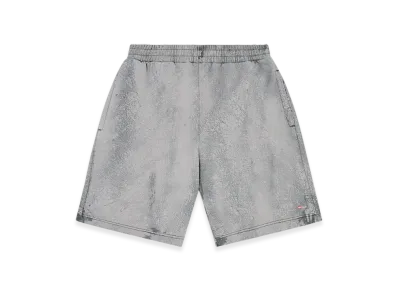 Diesel P-Crew Shorts In Waxed Jersey "Gray"