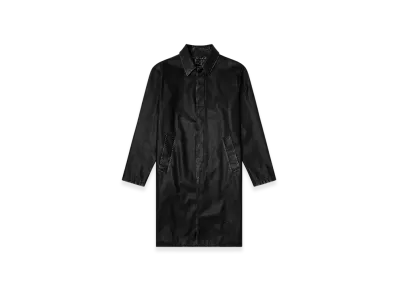 Diesel J-Rivers Distressed Car Coat With Flannel Lining "Black"