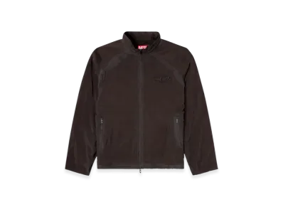 Diesel J-Henri-Souvenir Souvenir-Style Embroidered Track Jacket "Black"