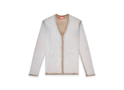 Diesel K-Vilmo Degraded Cardigan "Grey Brown"