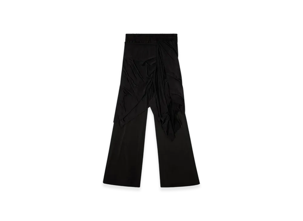 Diesel P-Frizza-Plain Draped Pants In Fluid Jersey "Black"