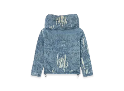 Diesel D-Umbrix-Fsg Sweater In Ultra-Destroyed Jacquard Denim "Medium Blue"