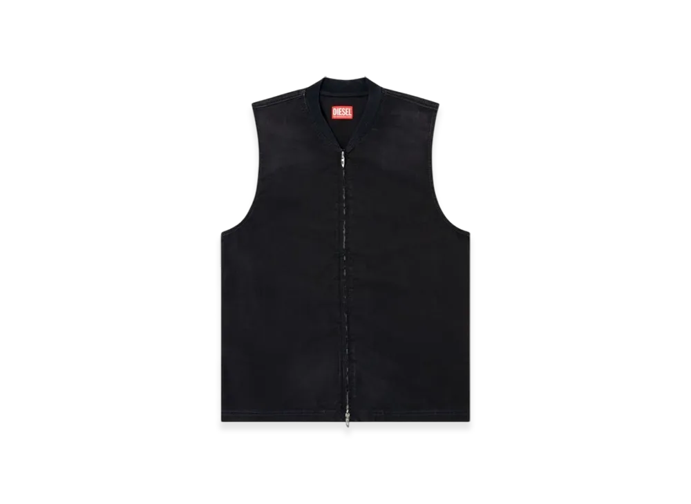 Diesel D-Sund-D-N Jogg Sleeveless Technical Joggjeans Vest "Black Dark Gray"
