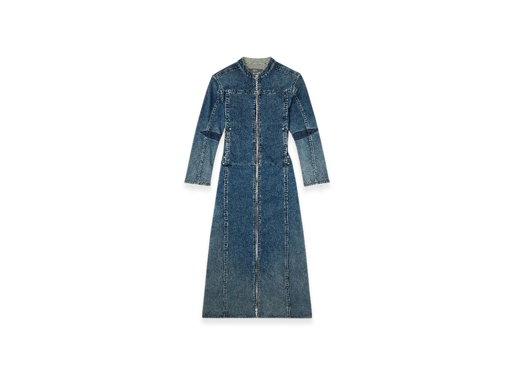 Diesel D-Jorge-Re-Fsg Extreme Coat In Rehab Denim "Medium Blue"