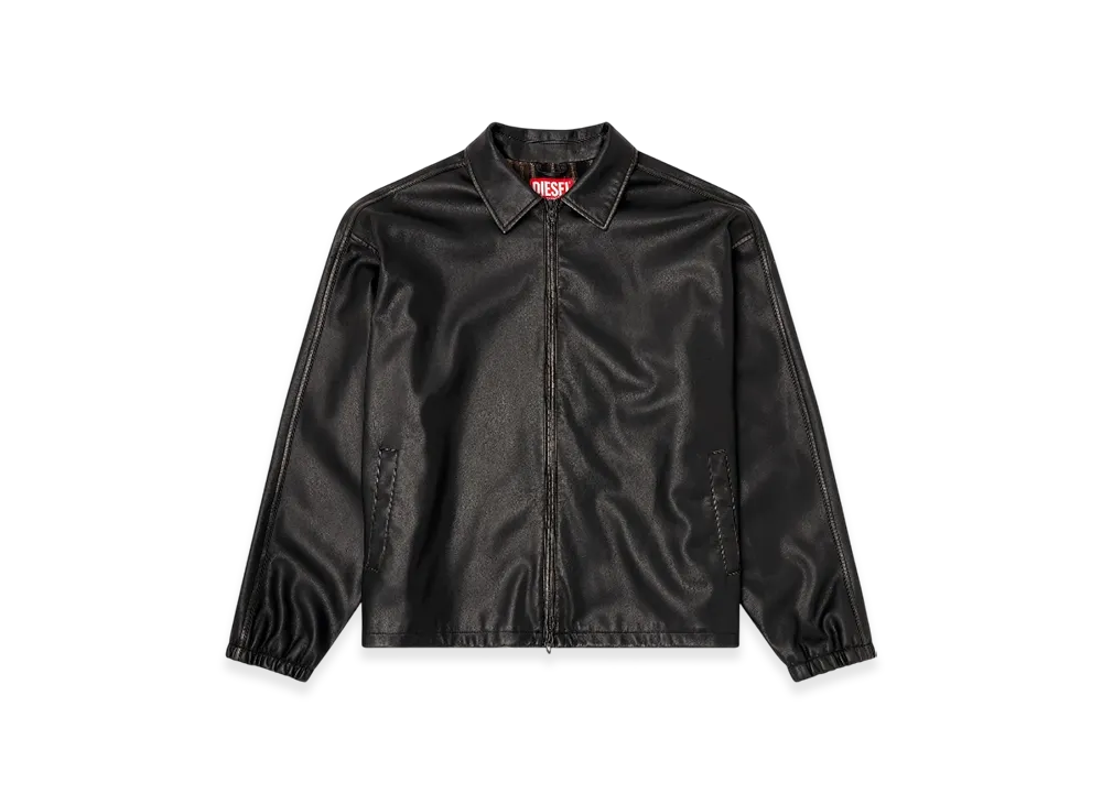 Diesel J-Ake Jacket In Treated Technical Fabric "Black"