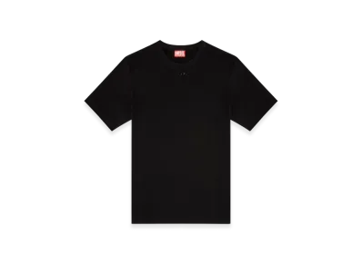 Diesel T-Adjust-Marey T-Shirt With Cut-Out Oval D "Black"