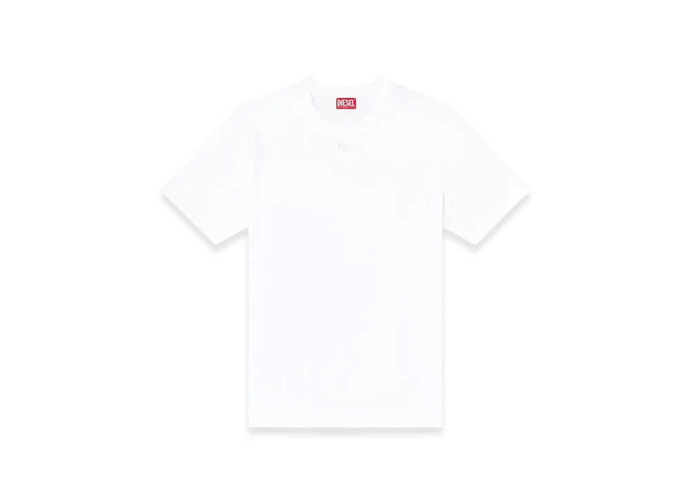 Diesel T-Adjust-Marey T-Shirt With Cut-Out Oval D "White"