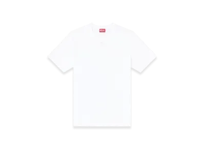 Diesel T-Adjust-Marey T-Shirt With Cut-Out Oval D "White"