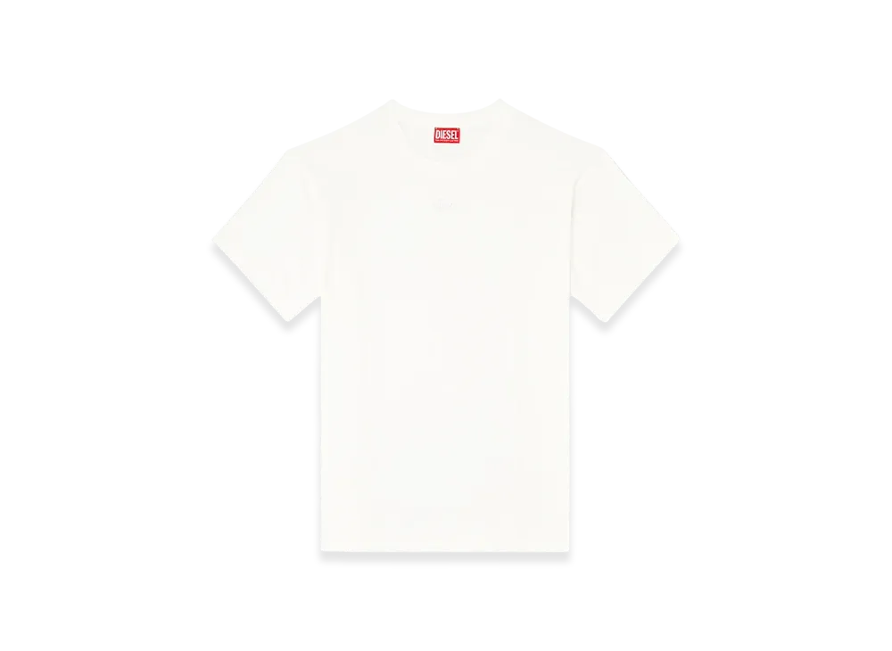 Diesel T-Norm-Int Short-Sleeve T-Shirt With PaneLS "White"
