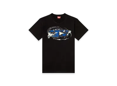 Diesel T-Norm-T11 T-Shirt With Oval D Logo "Black"