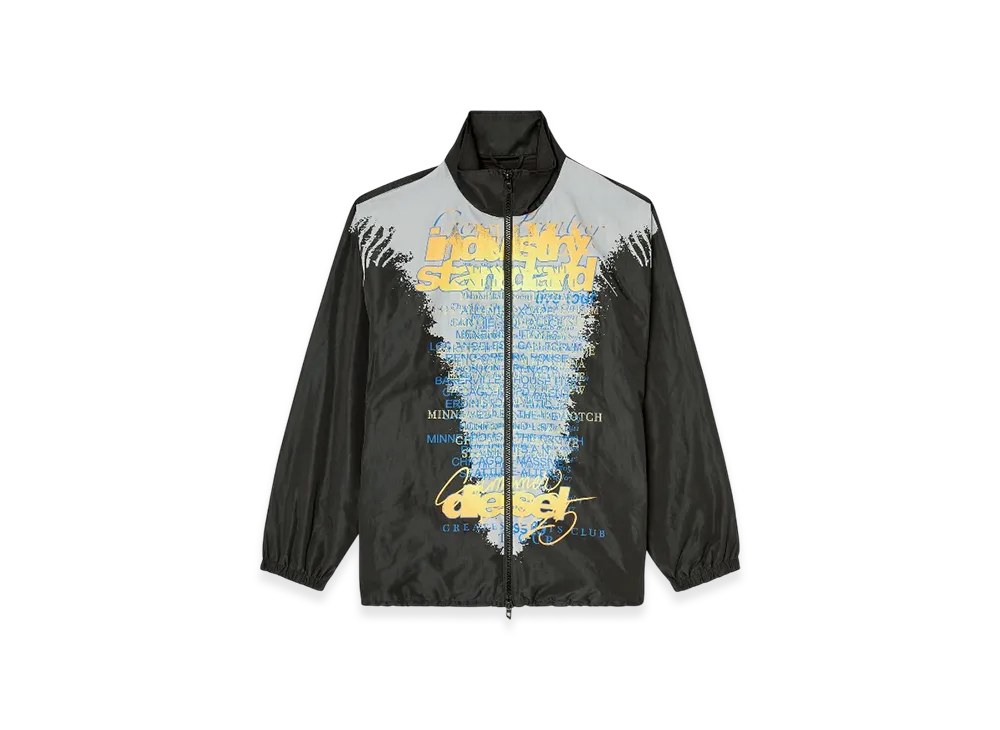 Diesel J-Erik Tech-Jersey Jacket With Lyrics Print "Black"