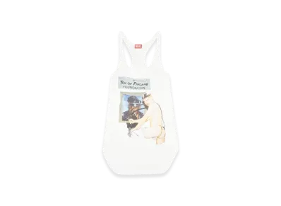 Diesel Pr-T-Shanry-Tom25 Tank Top With Graphic Print "White"
