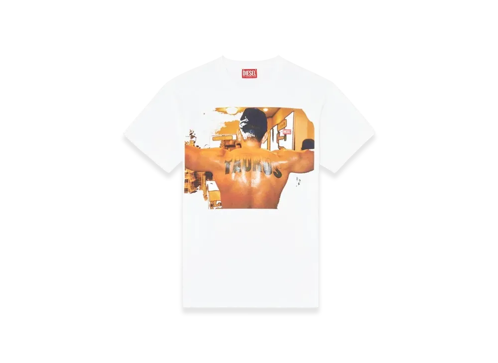 Diesel Pr-T-Norm-Tom25-1 T-Shirt With Graphic Print "White"