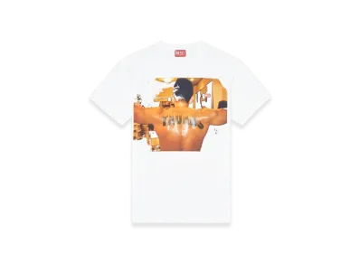 Diesel Pr-T-Norm-Tom25-1 T-Shirt With Graphic Print "White"