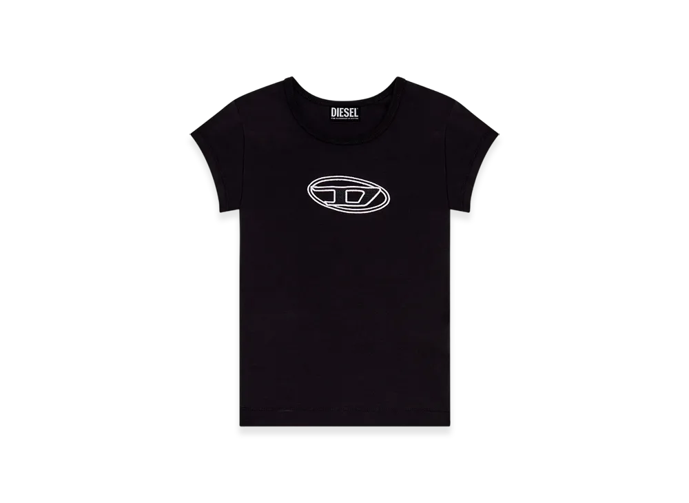 Diesel T-Angie T-Shirts "Black White"