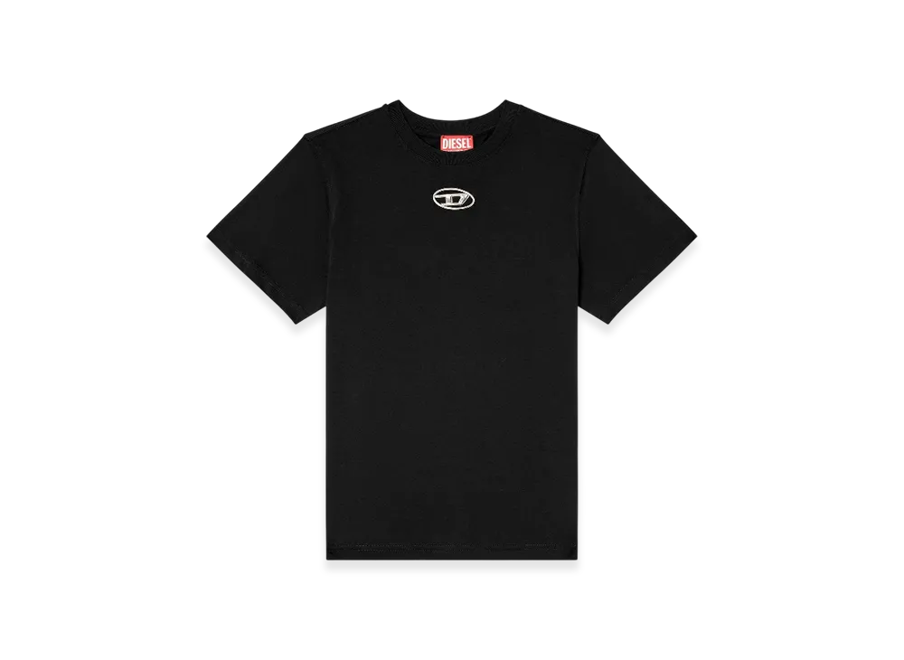 Diesel T-Regs-OD-Q1 Regular Fit T-Shirt With Oval D "Black"