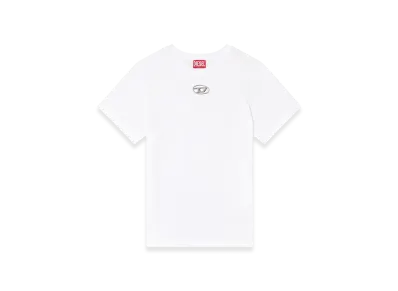 Diesel T-Regs-OD-Q1 Regular Fit T-Shirt With Oval D "White"