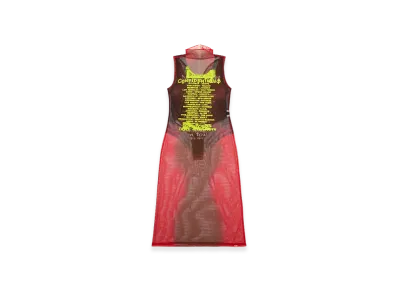 Diesel D-Agnec Layered Vest Dress With Lyrics Print "Brown"