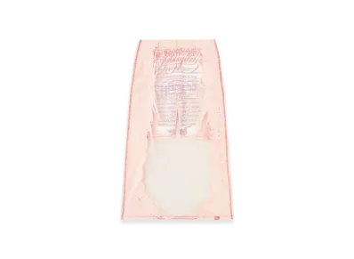 Diesel O-Lyac Layered Midi Skirt With Lyrics Print "Face Powder"