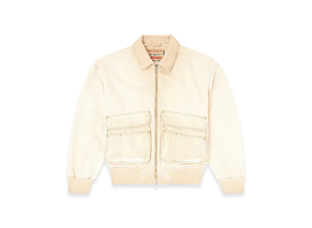 Diesel D-Kurz Jacket In Batavia-Weave Denim "Beige"