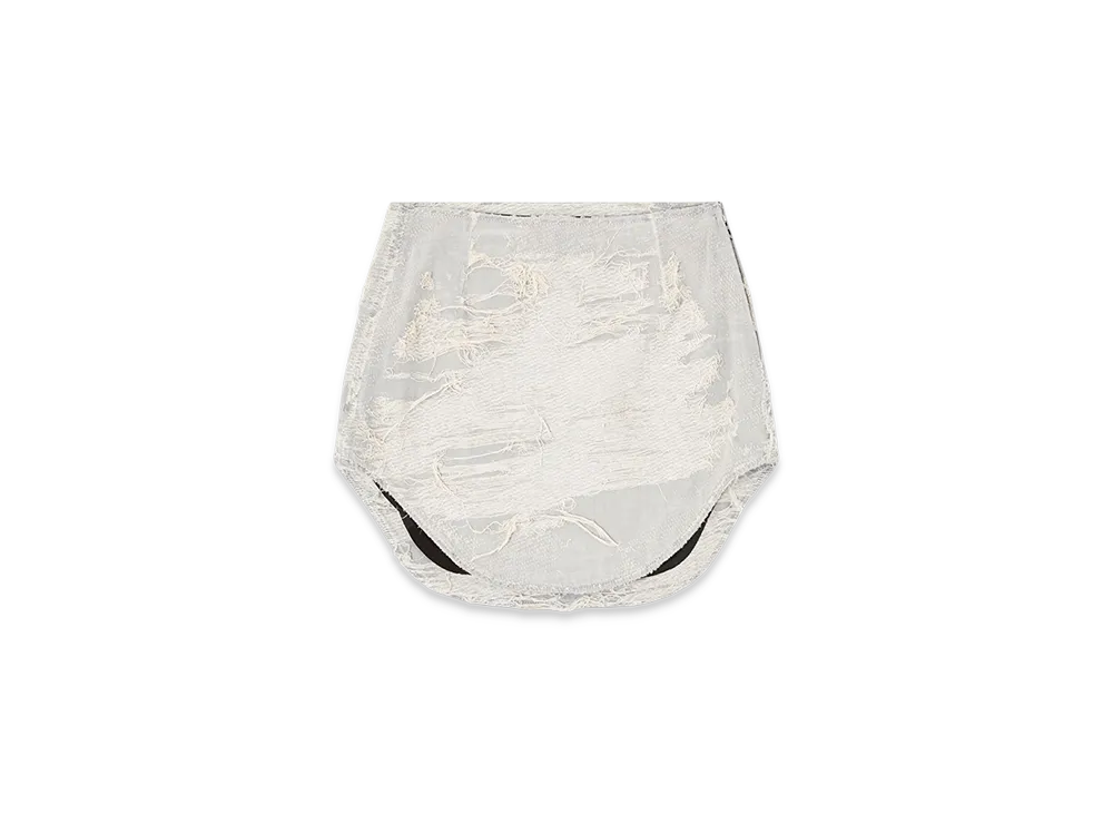 Diesel De-Ada-FSG1 Skirt In Overdyed Floating-Threads Denim "Light Gray"