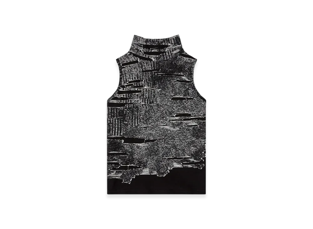 Diesel M-Alma Tank Top With Engineered Distressing "Black"