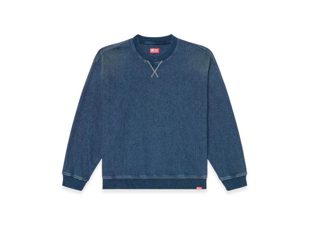 Diesel D-Kriby-S Track Track Denim Sweatshirt "Blue"