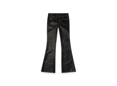 Diesel P-Stellar-Q1 Faux Leather Five Pocket Pants "Black"