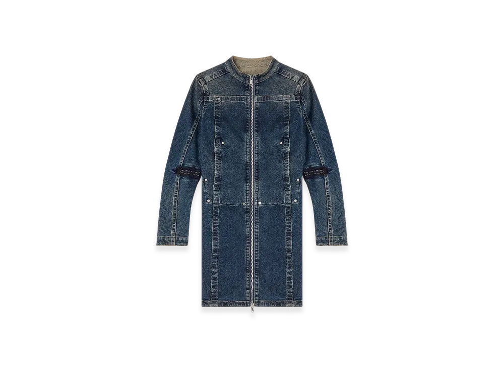 Diesel De-Romi-Re Short Dress In Rehab Denim "Dark Blue"