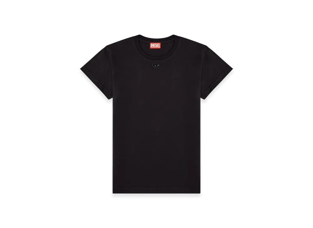 Diesel T-Marey T-Shirt With Small Oval D "Black"