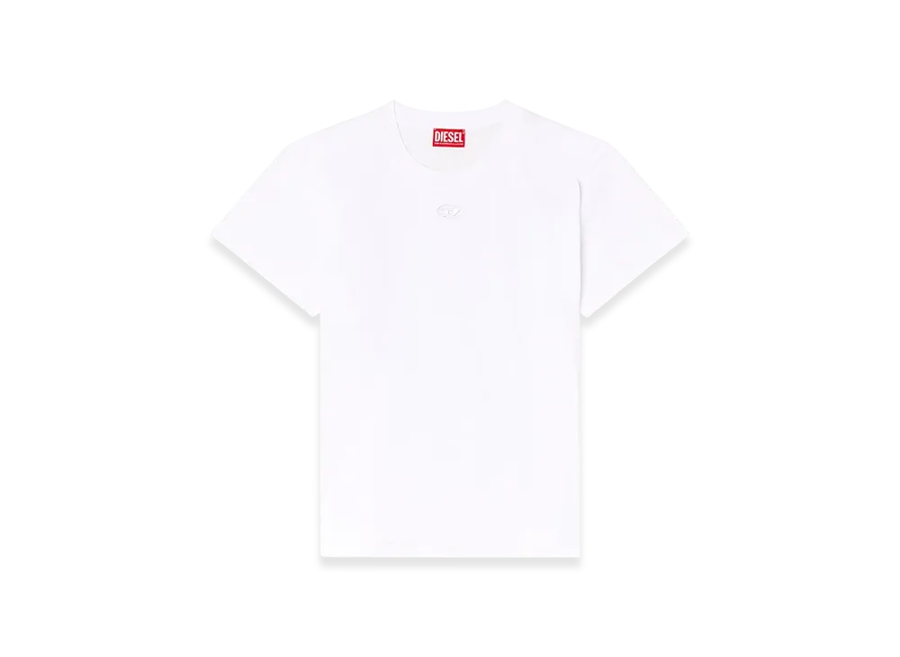Diesel T-Marey T-Shirt With Small Oval D "White"