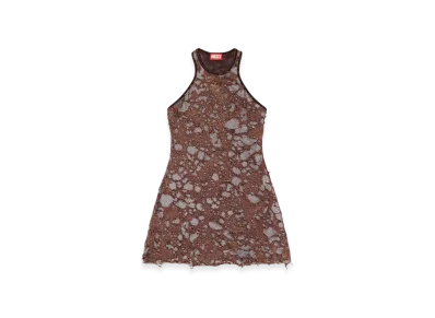 Diesel D-Ilmy Dress In Destroyed Jersey "Brown"