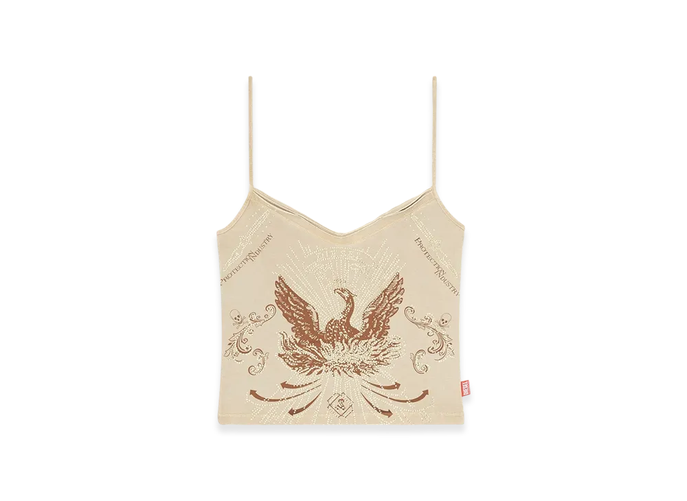 Diesel T-Ropew Phoenix Camisole With Rhinestones "Light Brown"