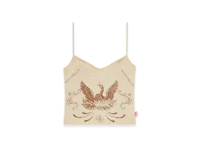 Diesel T-Ropew Phoenix Camisole With Rhinestones "Light Brown"